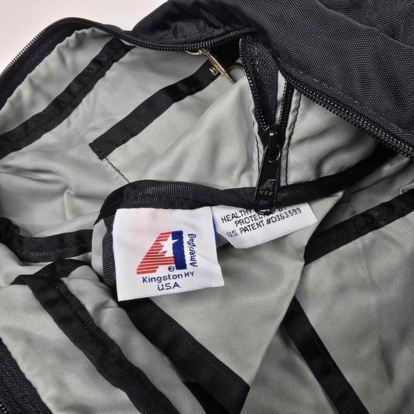 Ameribag Black Nylon Healthy Back Bag Shoulder Sling Backpack - Picture 10 of 10